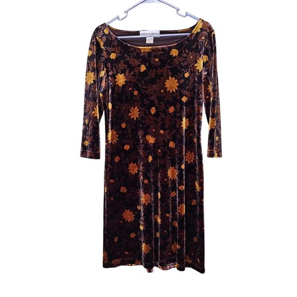 Maggy London Vintage Velvet Romantic Dress Size Medium Boho Whimsigoth - Picture 6 of 10